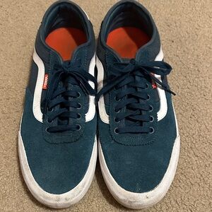 Vans Pro Dark Teal and White Sneakers Size 11